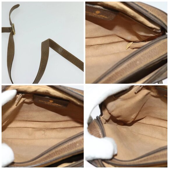 GUCCI GG Supreme Web Sherry Line Bag PVC Beige Gold 904 02 049 Auth ar13697 - Picture 16 of 16